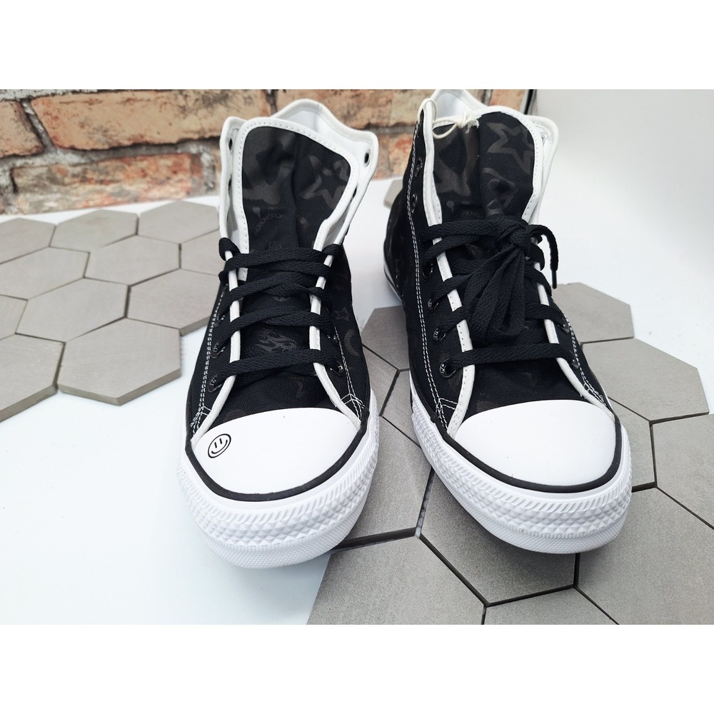 Converse Custom Ctas Hi Y2K Icon Print‎ Smiley Stars Butterfly Men Sz 10.5 - Picture 4 of 16